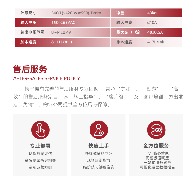 揚子售后服務