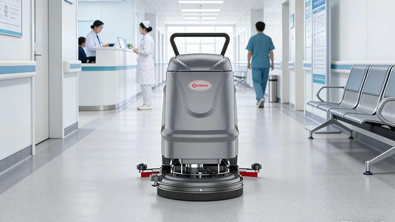尤溪縣西城鎮(zhèn)衛(wèi)生院煥新清潔：揚(yáng)子鋰電洗地機(jī)助力高效運(yùn)維